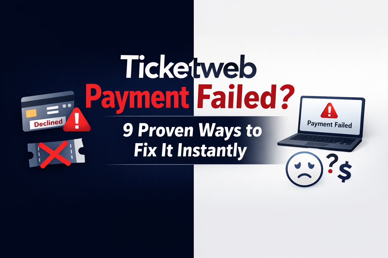 Ticketweb Payment Failed? 9 Ways to Fix It Instantly